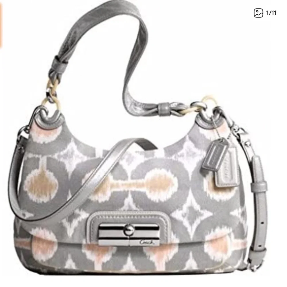 Coach Kristin Op Art Ikat Hobo Bag